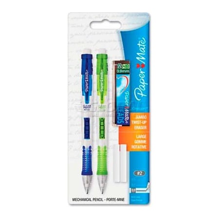 Paper Mate ® Clear Point Mechanical Pencil, 0.9 mm, 2 per Set 1759214